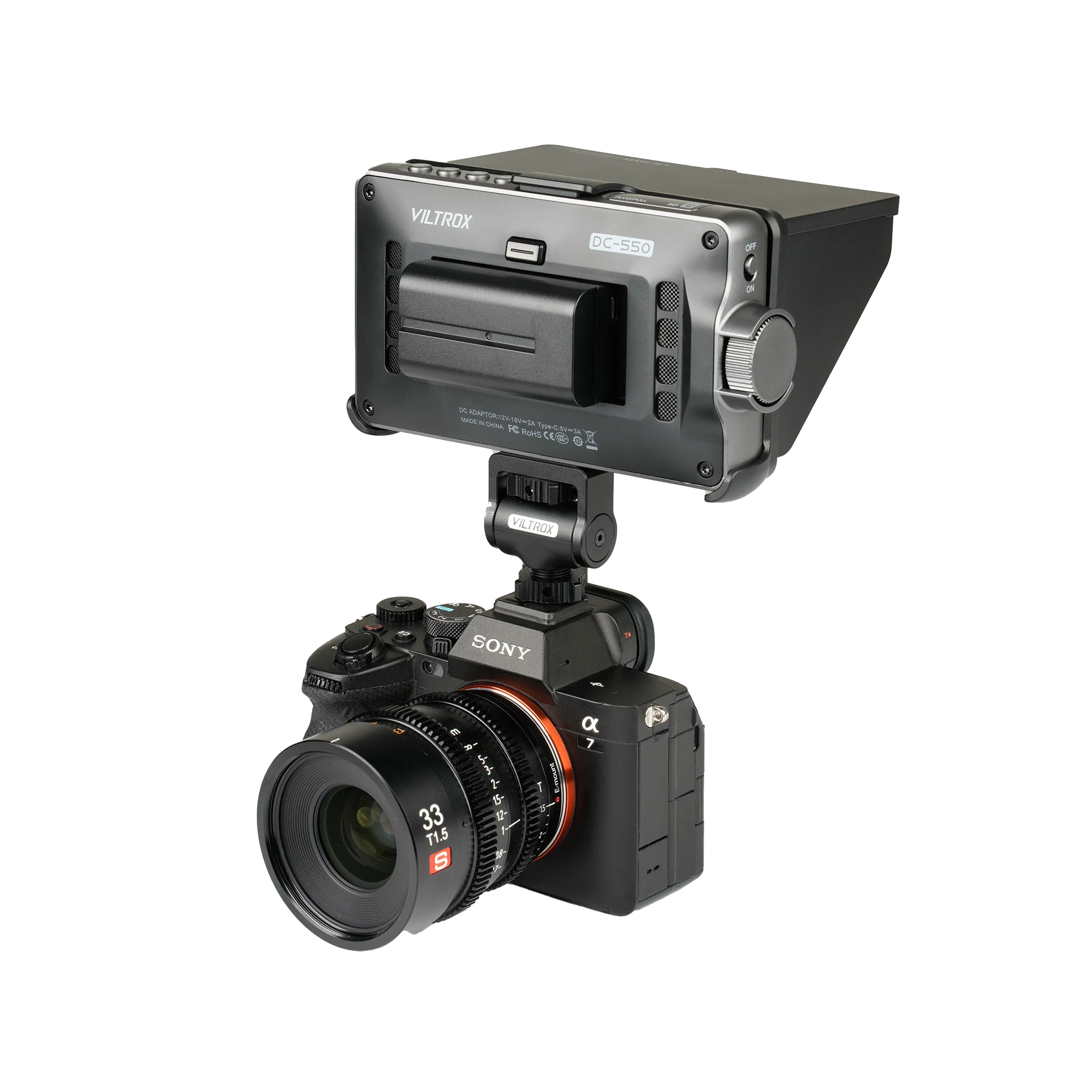 Viltrox DC-550 Pro - 5,5" Touchscreen Kamera-Monitor - Image 4
